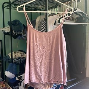 Cute purple tank top crossed back size small